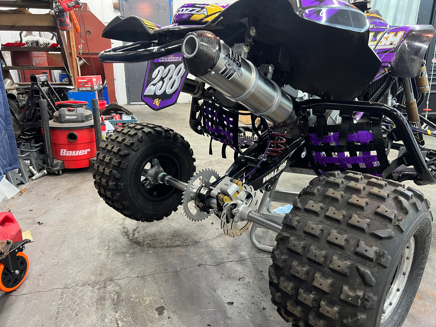 can am/crf450r exhaust